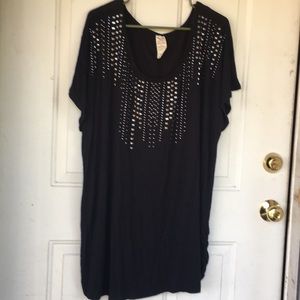 Faded Glory 3x top with rhinestones.